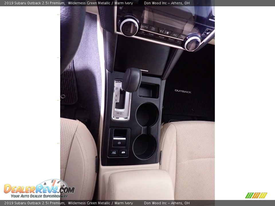 2019 Subaru Outback 2.5i Premium Wilderness Green Metallic / Warm Ivory Photo #28