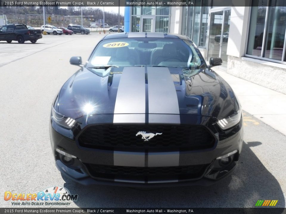 2015 Ford Mustang EcoBoost Premium Coupe Black / Ceramic Photo #4