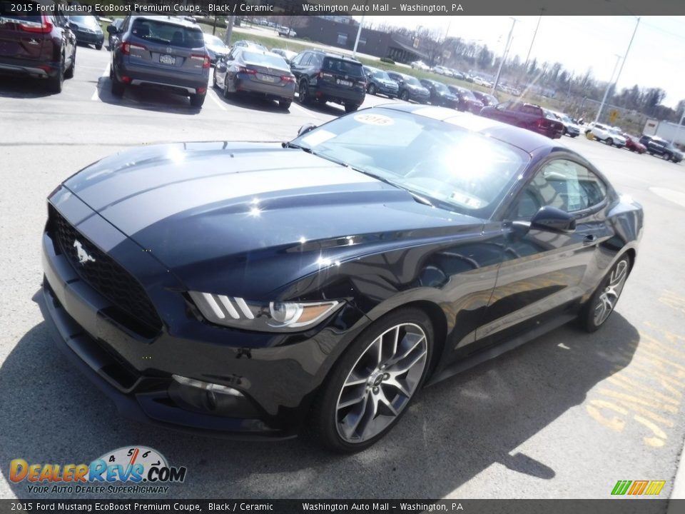 2015 Ford Mustang EcoBoost Premium Coupe Black / Ceramic Photo #5