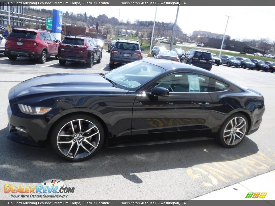 2015 Ford Mustang EcoBoost Premium Coupe Black / Ceramic Photo #6