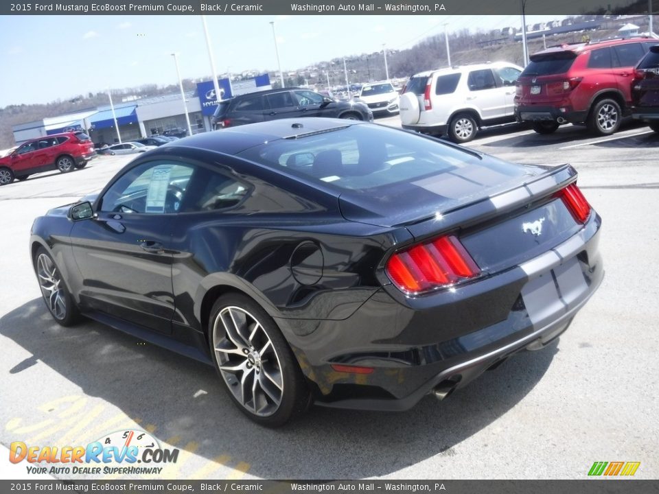 2015 Ford Mustang EcoBoost Premium Coupe Black / Ceramic Photo #7