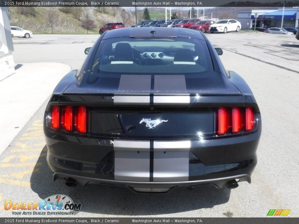 2015 Ford Mustang EcoBoost Premium Coupe Black / Ceramic Photo #8