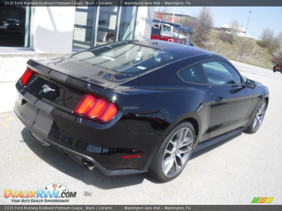 2015 Ford Mustang EcoBoost Premium Coupe Black / Ceramic Photo #9