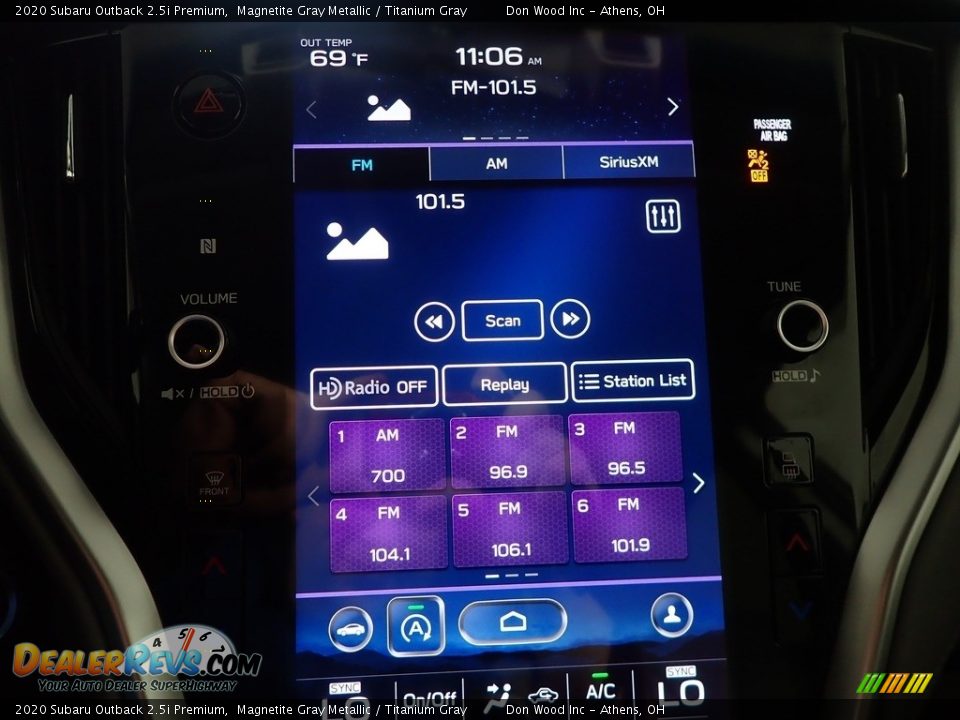 2020 Subaru Outback 2.5i Premium Magnetite Gray Metallic / Titanium Gray Photo #23