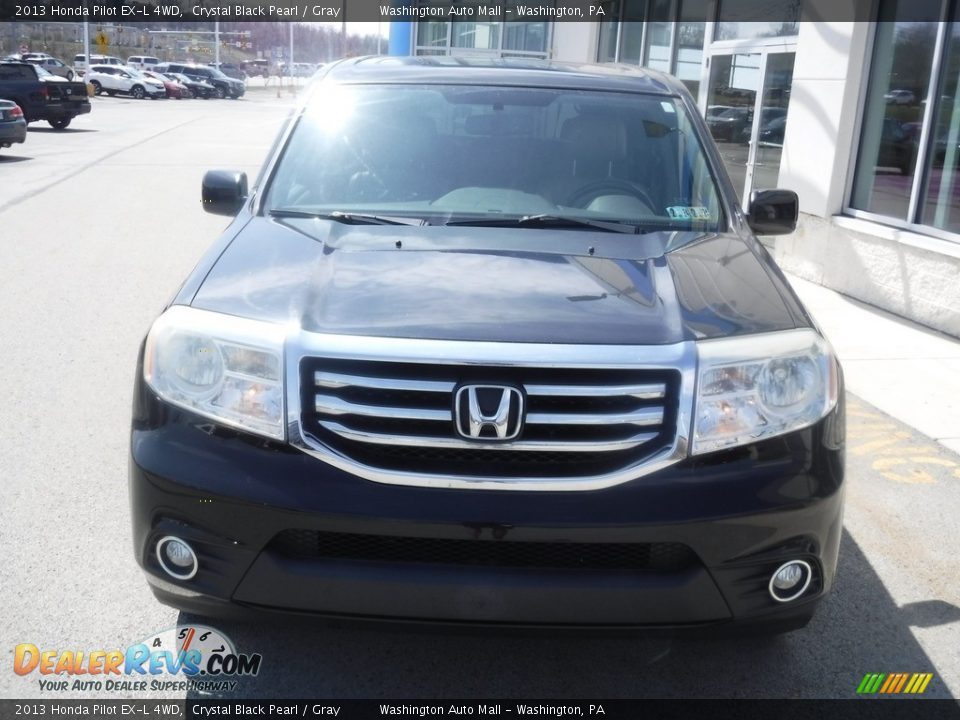 2013 Honda Pilot EX-L 4WD Crystal Black Pearl / Gray Photo #5