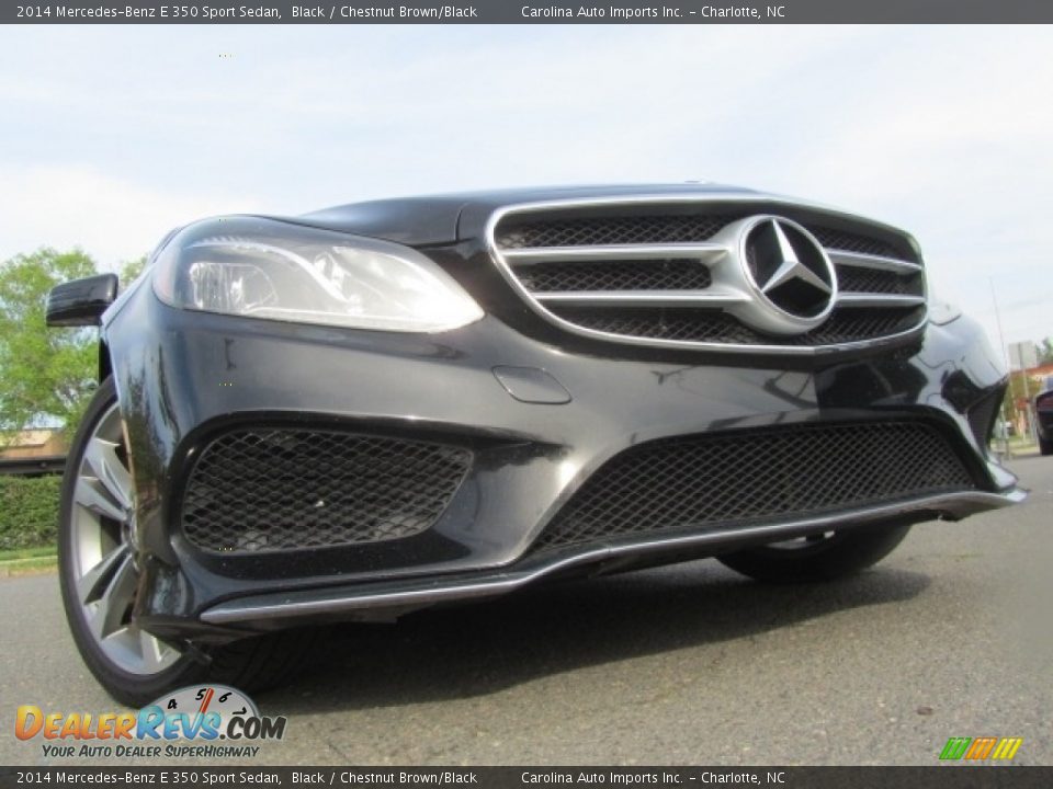 2014 Mercedes-Benz E 350 Sport Sedan Black / Chestnut Brown/Black Photo #2