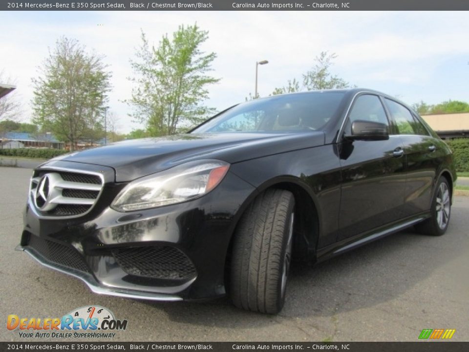 2014 Mercedes-Benz E 350 Sport Sedan Black / Chestnut Brown/Black Photo #6