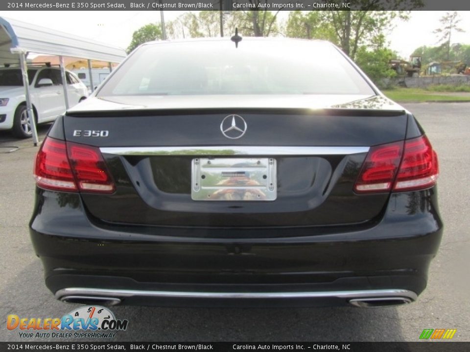 2014 Mercedes-Benz E 350 Sport Sedan Black / Chestnut Brown/Black Photo #9