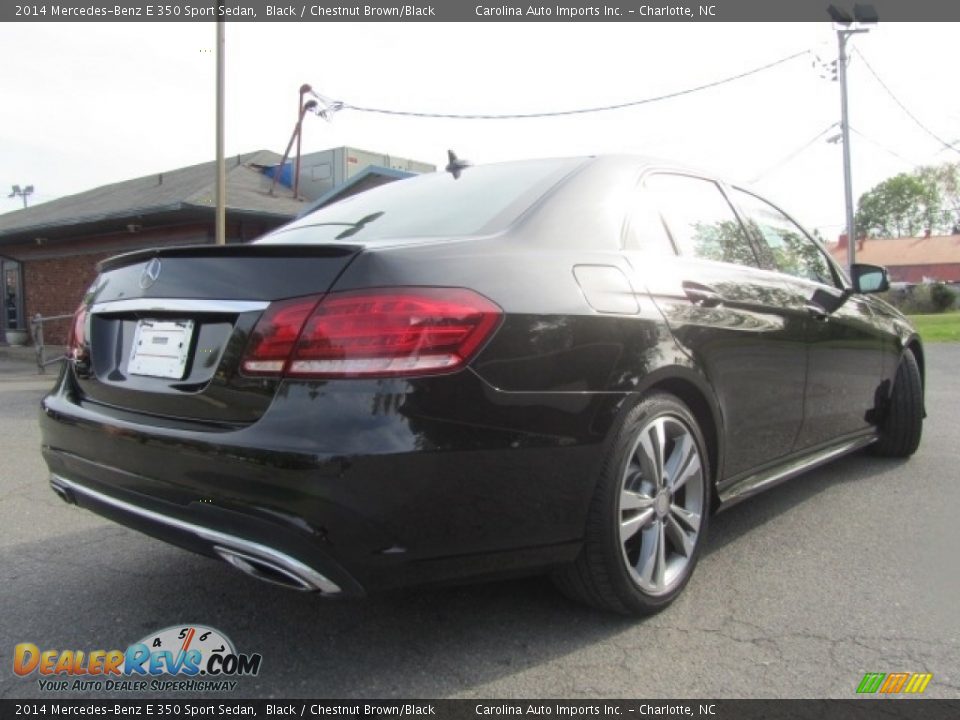 2014 Mercedes-Benz E 350 Sport Sedan Black / Chestnut Brown/Black Photo #10