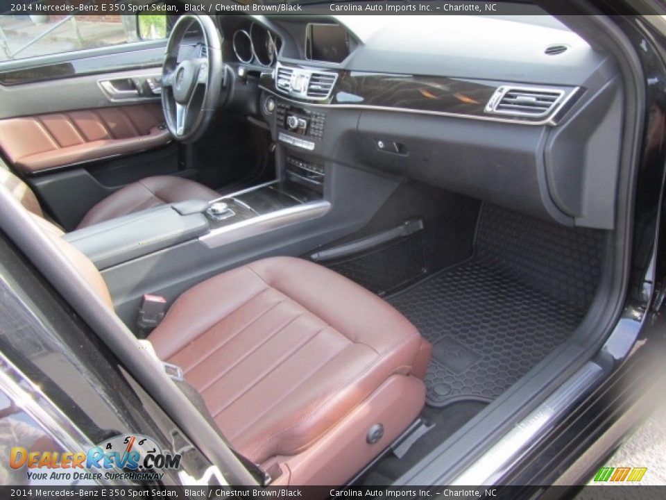 2014 Mercedes-Benz E 350 Sport Sedan Black / Chestnut Brown/Black Photo #21