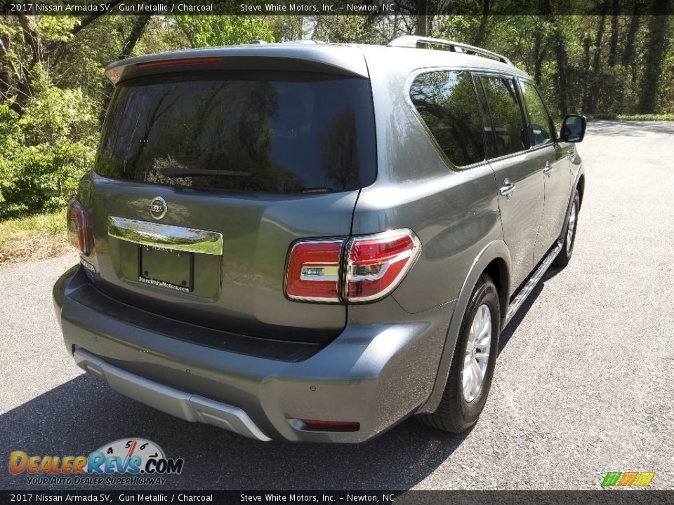 2017 Nissan Armada SV Gun Metallic / Charcoal Photo #6