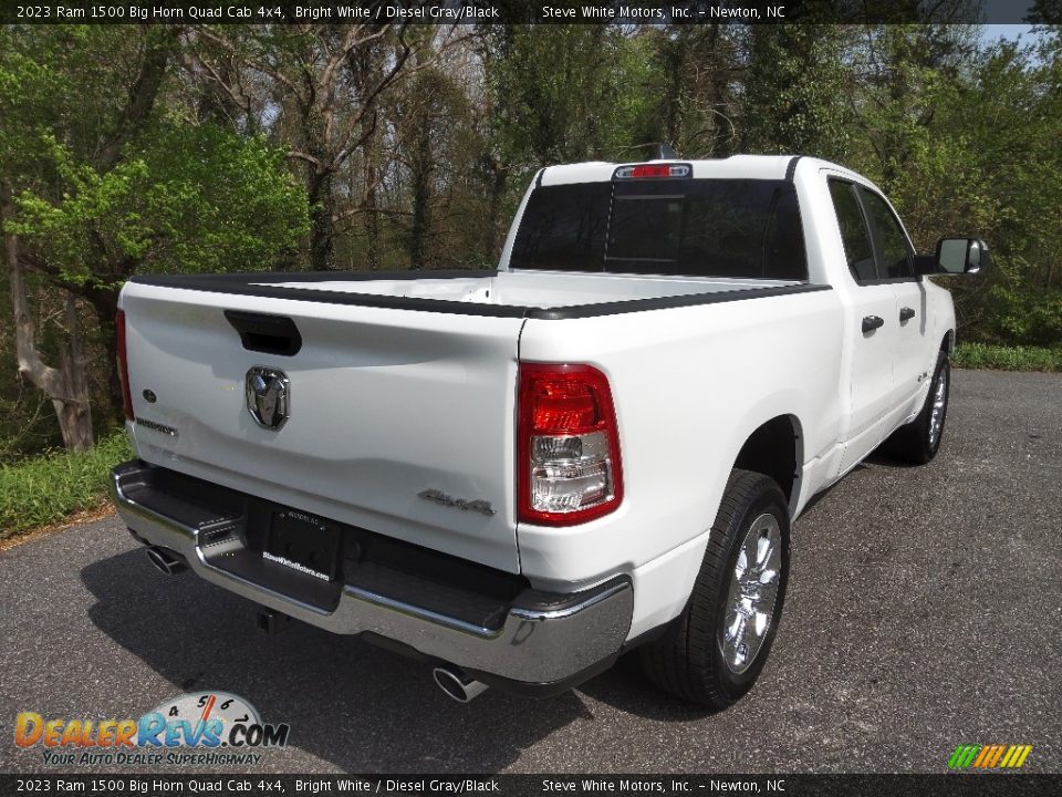 2023 Ram 1500 Big Horn Quad Cab 4x4 Bright White / Diesel Gray/Black Photo #6