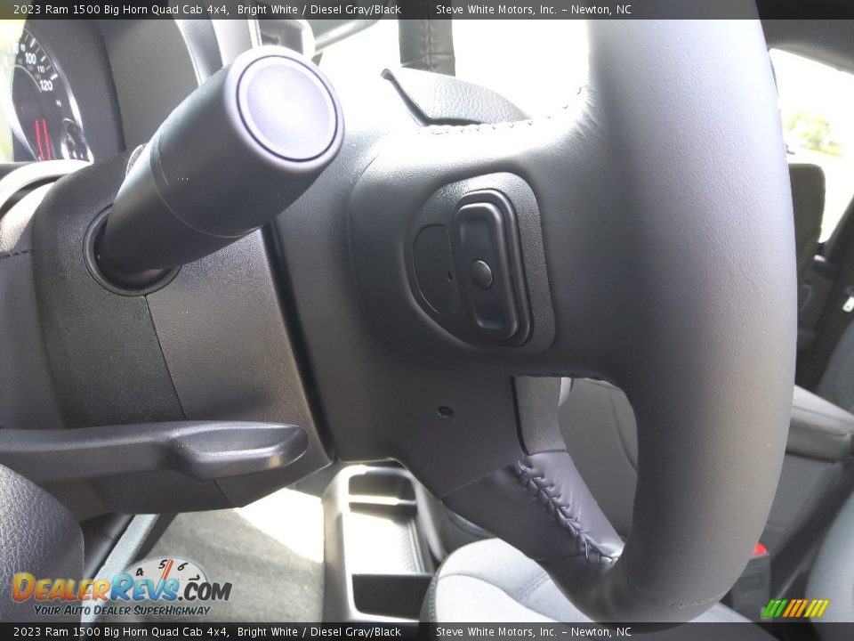 2023 Ram 1500 Big Horn Quad Cab 4x4 Bright White / Diesel Gray/Black Photo #13