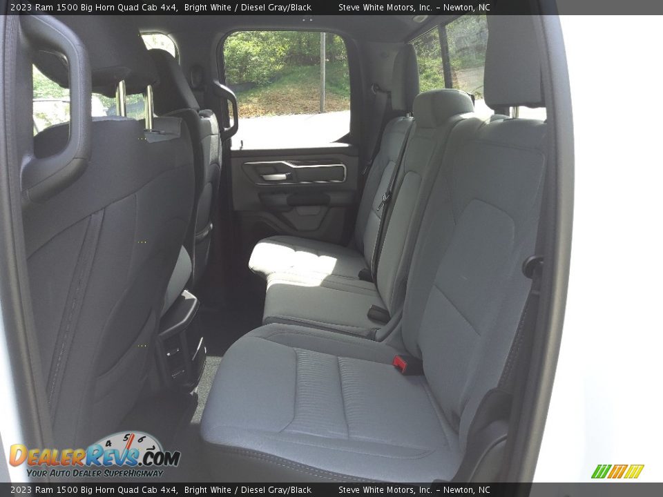 2023 Ram 1500 Big Horn Quad Cab 4x4 Bright White / Diesel Gray/Black Photo #14