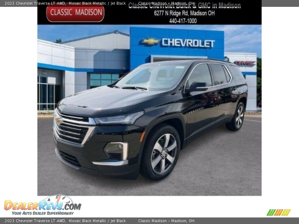 2023 Chevrolet Traverse LT AWD Mosaic Black Metallic / Jet Black Photo #1