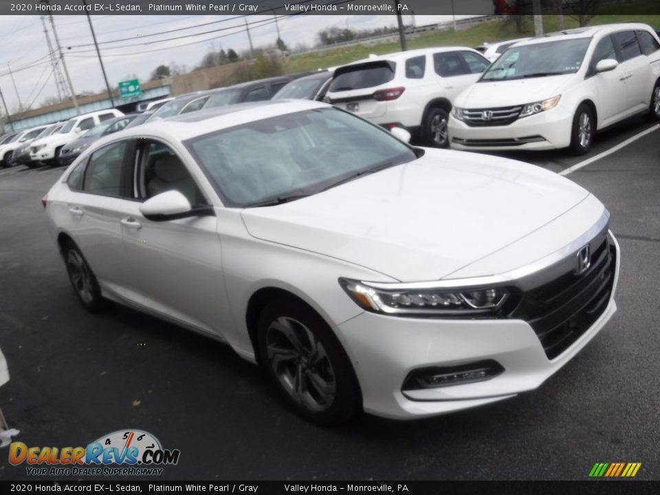 2020 Honda Accord EX-L Sedan Platinum White Pearl / Gray Photo #6