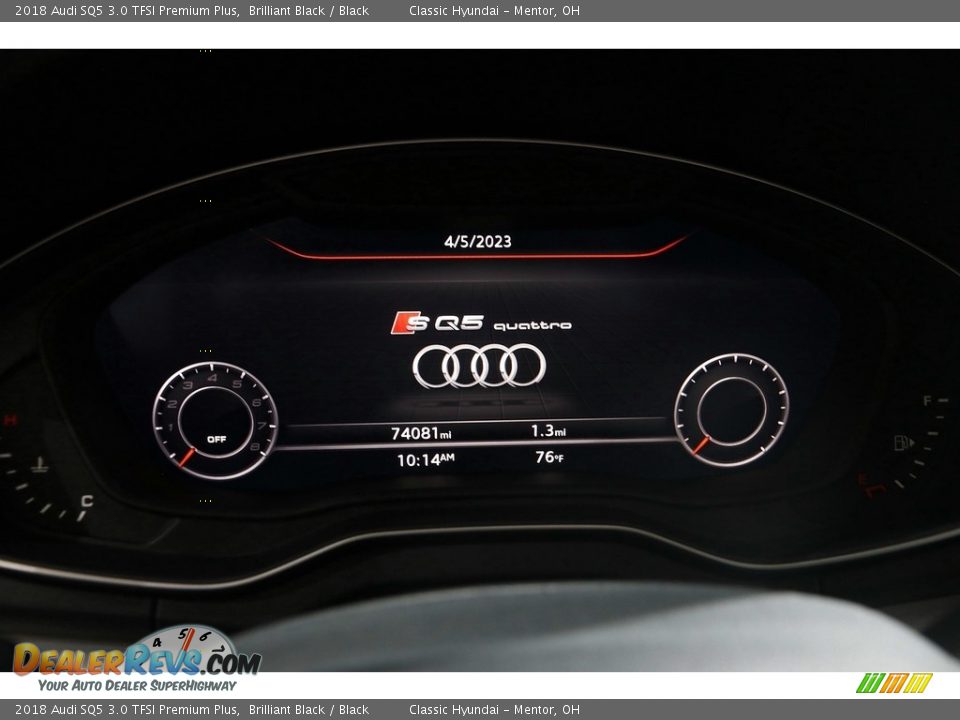 2018 Audi SQ5 3.0 TFSI Premium Plus Gauges Photo #8