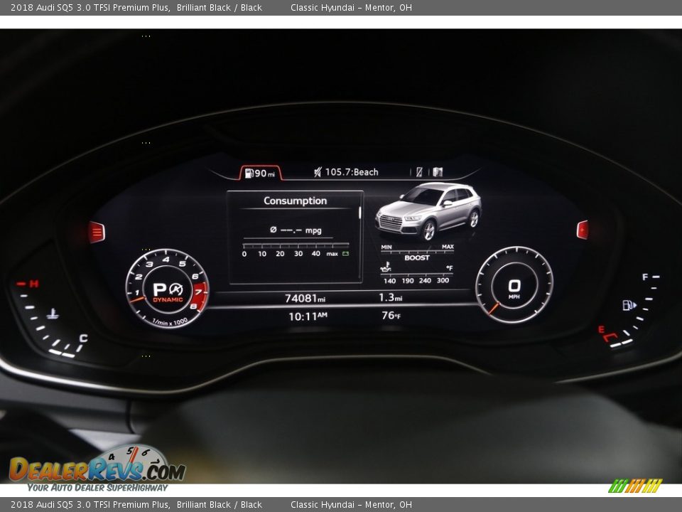 2018 Audi SQ5 3.0 TFSI Premium Plus Gauges Photo #9