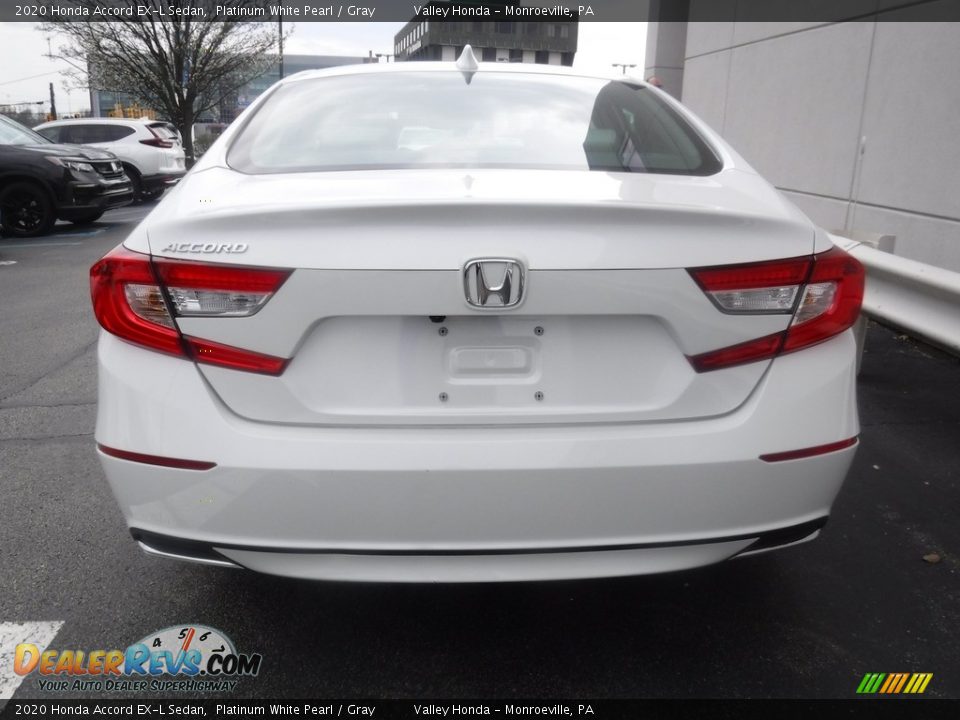 2020 Honda Accord EX-L Sedan Platinum White Pearl / Gray Photo #8