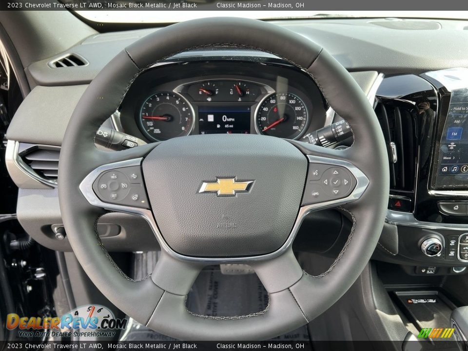2023 Chevrolet Traverse LT AWD Mosaic Black Metallic / Jet Black Photo #9
