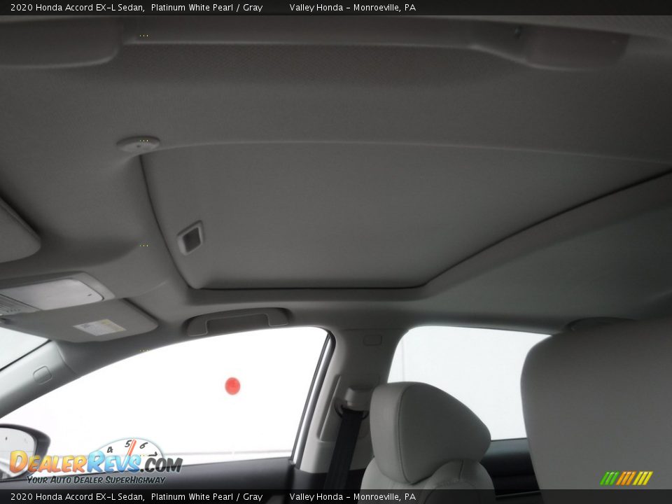 2020 Honda Accord EX-L Sedan Platinum White Pearl / Gray Photo #10