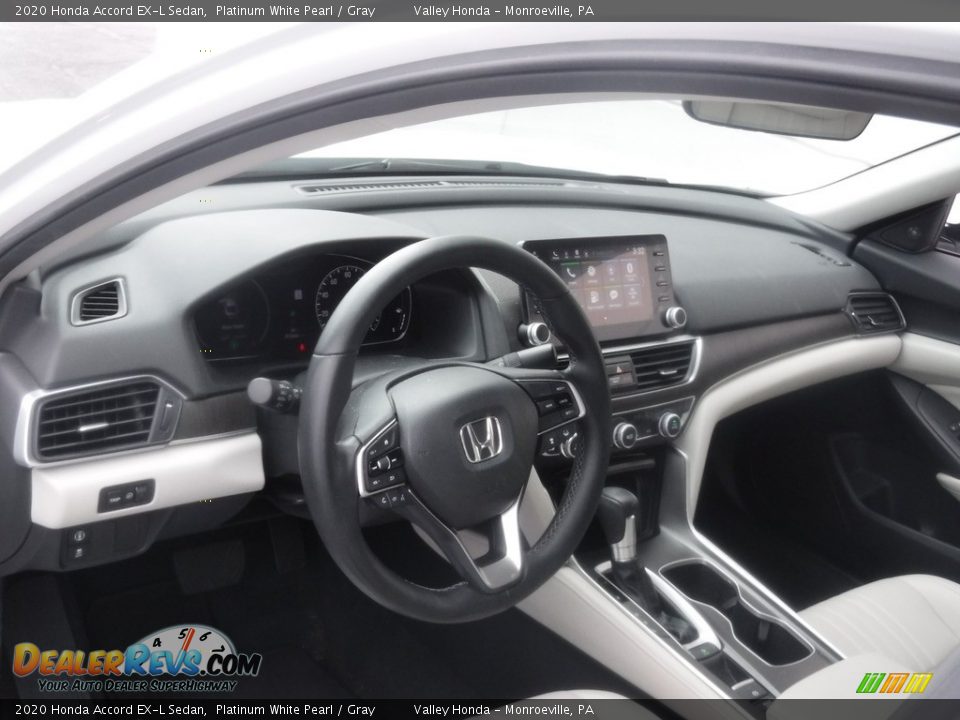2020 Honda Accord EX-L Sedan Platinum White Pearl / Gray Photo #11
