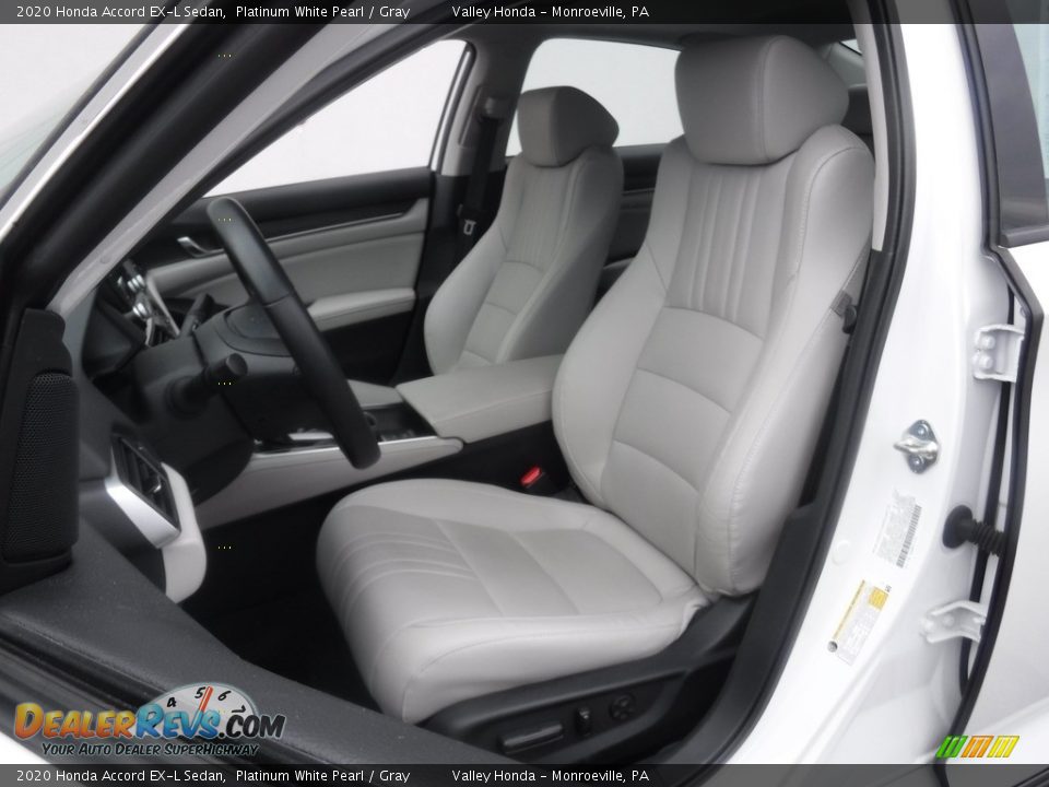 2020 Honda Accord EX-L Sedan Platinum White Pearl / Gray Photo #13