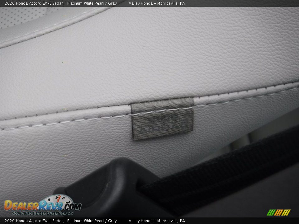 2020 Honda Accord EX-L Sedan Platinum White Pearl / Gray Photo #15