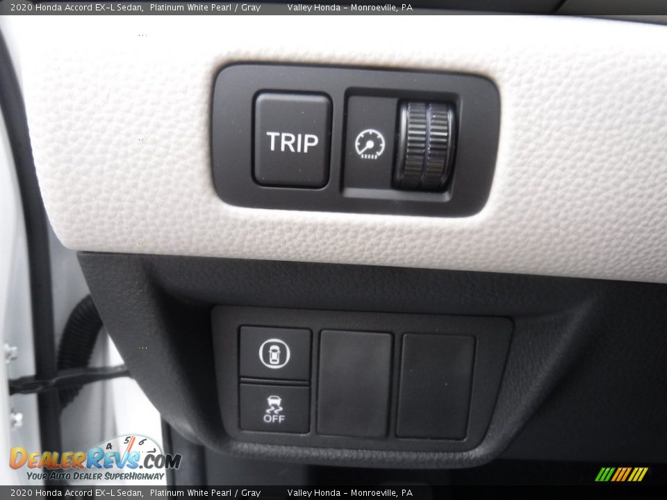 2020 Honda Accord EX-L Sedan Platinum White Pearl / Gray Photo #16