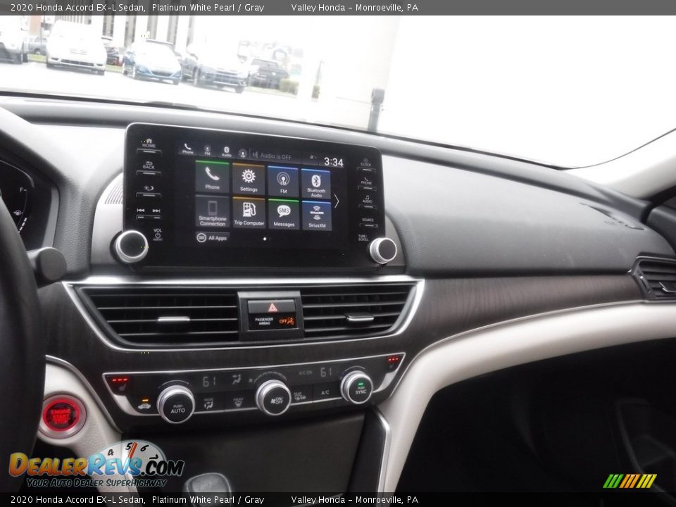 2020 Honda Accord EX-L Sedan Platinum White Pearl / Gray Photo #18