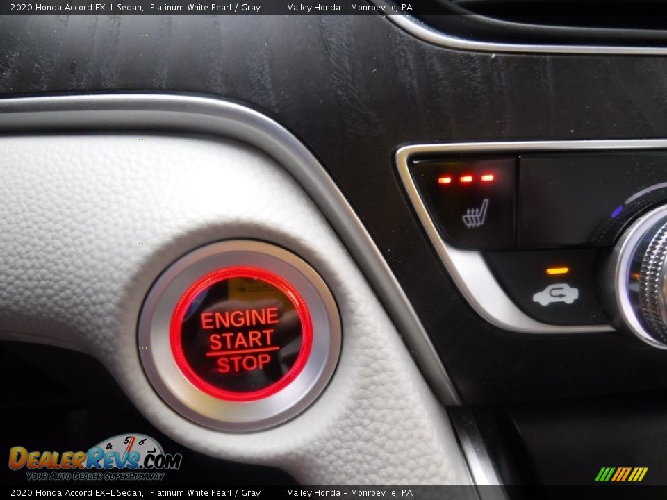 2020 Honda Accord EX-L Sedan Platinum White Pearl / Gray Photo #19