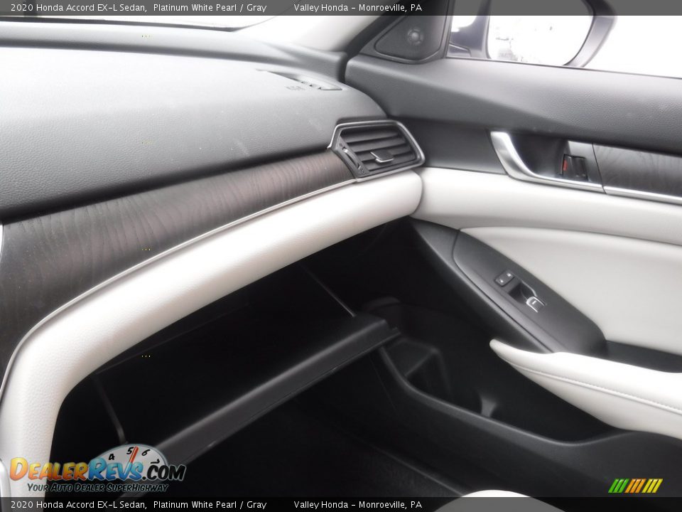 2020 Honda Accord EX-L Sedan Platinum White Pearl / Gray Photo #27