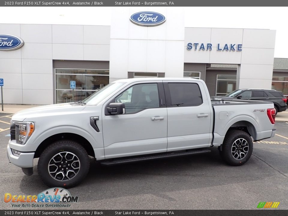 2023 Ford F150 XLT SuperCrew 4x4 Avalanche / Black Photo #1