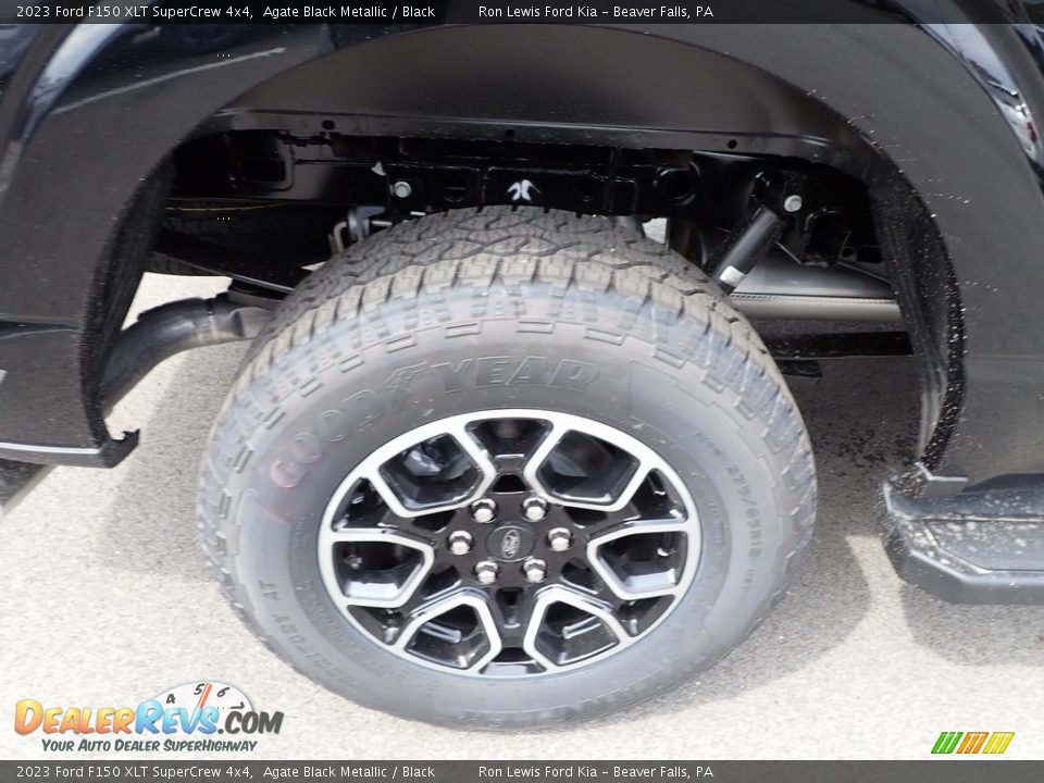 2023 Ford F150 XLT SuperCrew 4x4 Agate Black Metallic / Black Photo #9