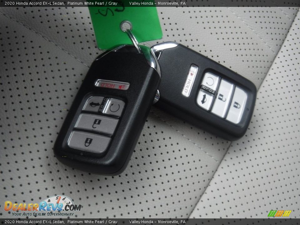 2020 Honda Accord EX-L Sedan Platinum White Pearl / Gray Photo #31
