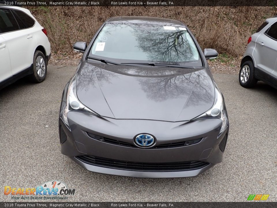 2018 Toyota Prius Three Magnetic Gray Metallic / Black Photo #2