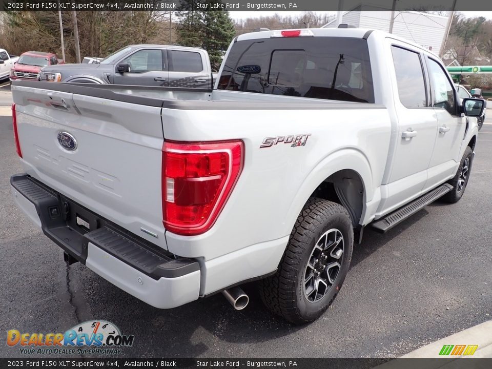 2023 Ford F150 XLT SuperCrew 4x4 Avalanche / Black Photo #5