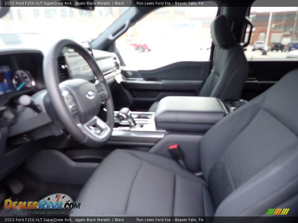 2023 Ford F150 XLT SuperCrew 4x4 Agate Black Metallic / Black Photo #15