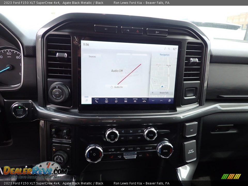 2023 Ford F150 XLT SuperCrew 4x4 Agate Black Metallic / Black Photo #18