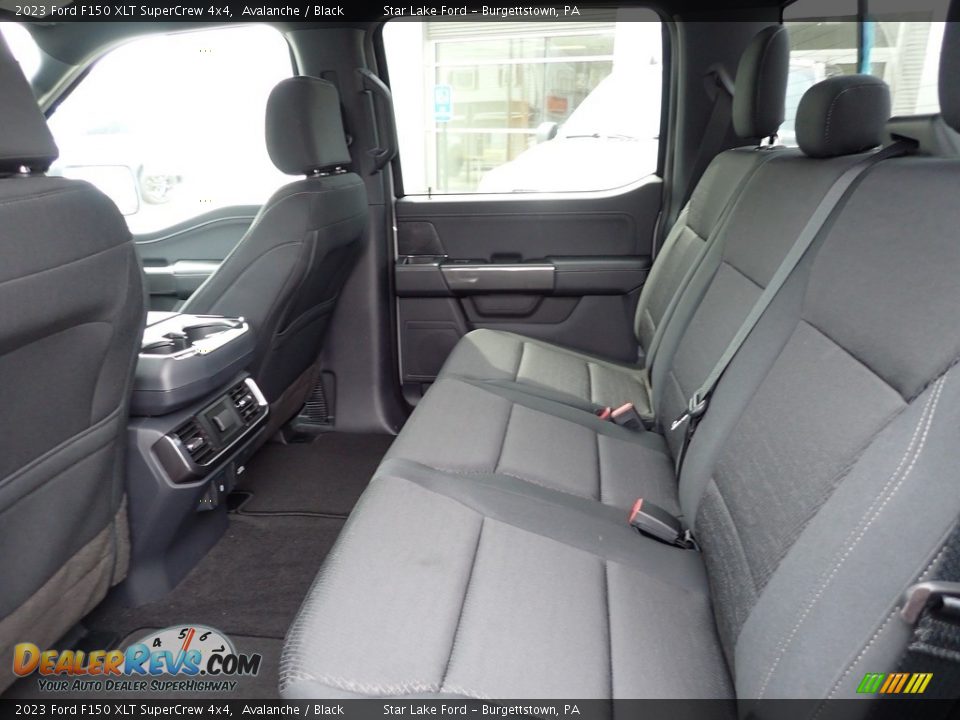 Rear Seat of 2023 Ford F150 XLT SuperCrew 4x4 Photo #12