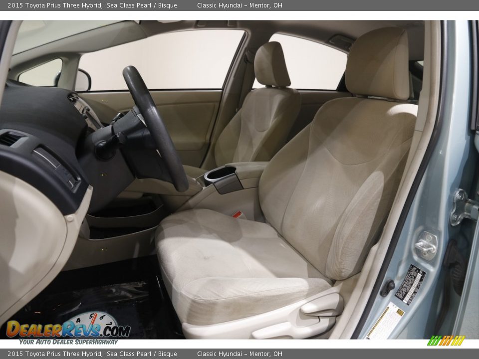 2015 Toyota Prius Three Hybrid Sea Glass Pearl / Bisque Photo #5