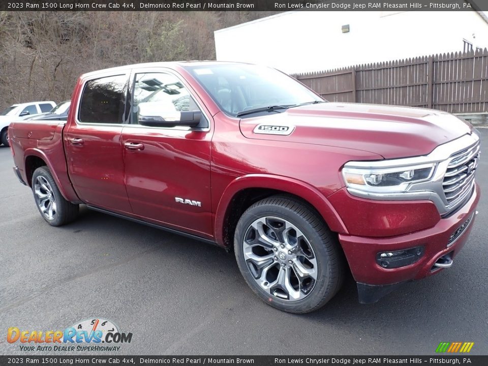 Front 3/4 View of 2023 Ram 1500 Long Horn Crew Cab 4x4 Photo #8