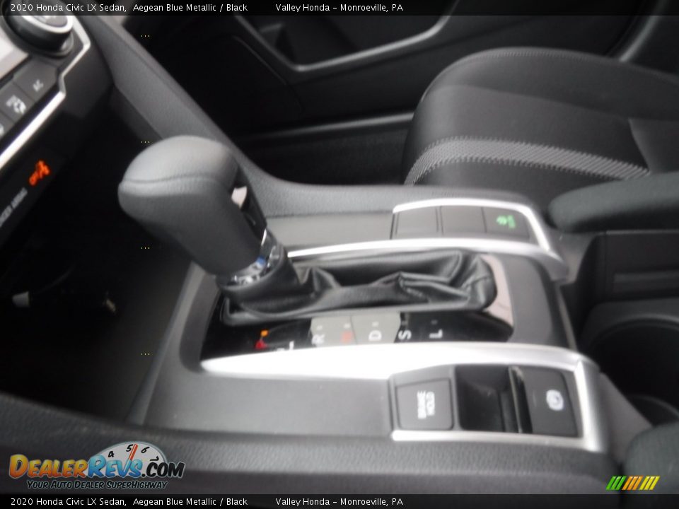 2020 Honda Civic LX Sedan Aegean Blue Metallic / Black Photo #13