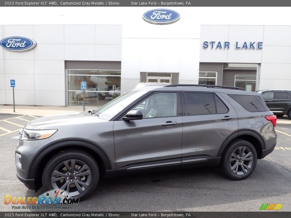 2023 Ford Explorer XLT 4WD Carbonized Gray Metallic / Ebony Photo #1