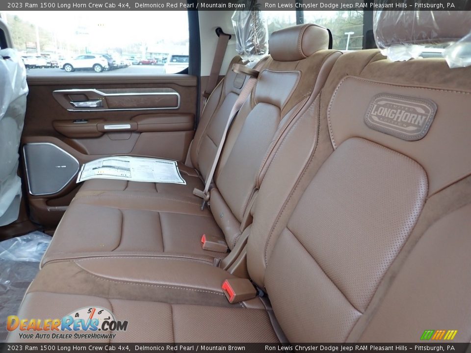 Rear Seat of 2023 Ram 1500 Long Horn Crew Cab 4x4 Photo #12