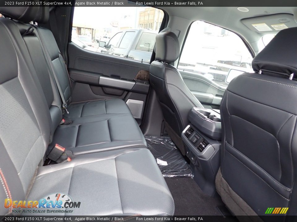 Rear Seat of 2023 Ford F150 XLT SuperCrew 4x4 Photo #10