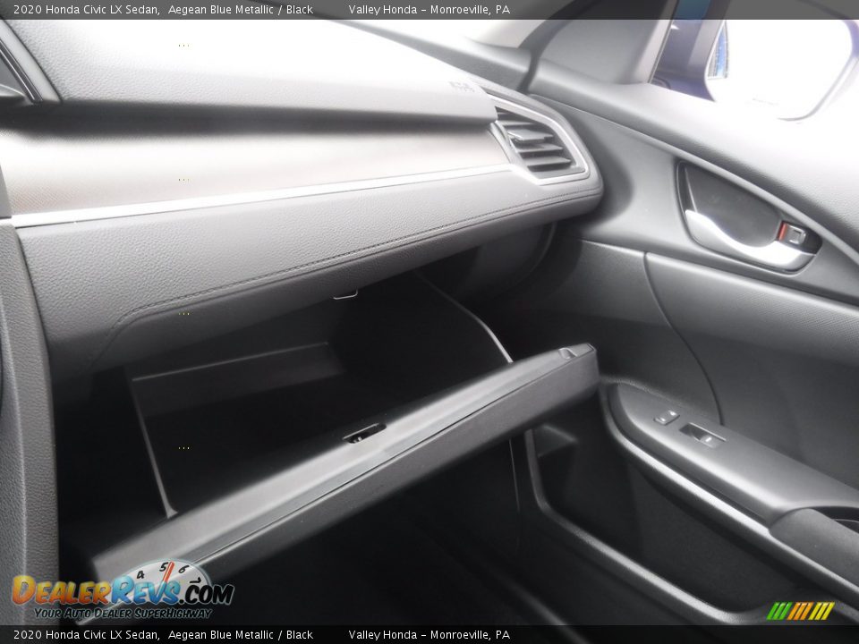 2020 Honda Civic LX Sedan Aegean Blue Metallic / Black Photo #20