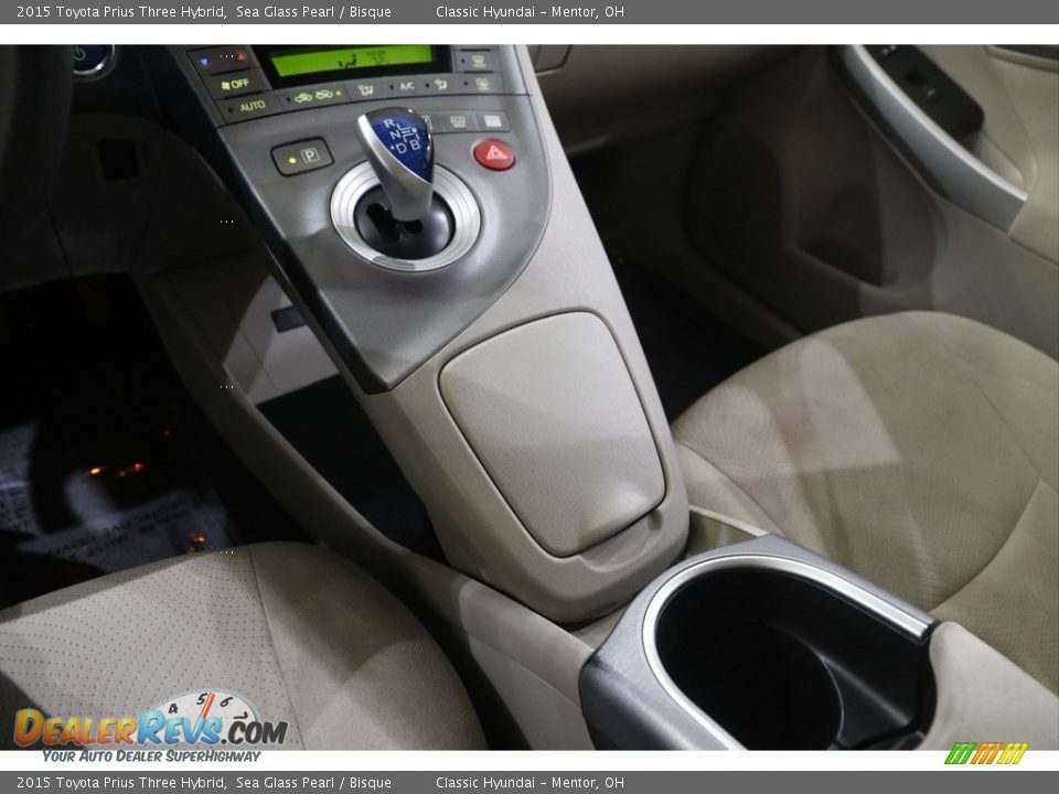 2015 Toyota Prius Three Hybrid Sea Glass Pearl / Bisque Photo #14