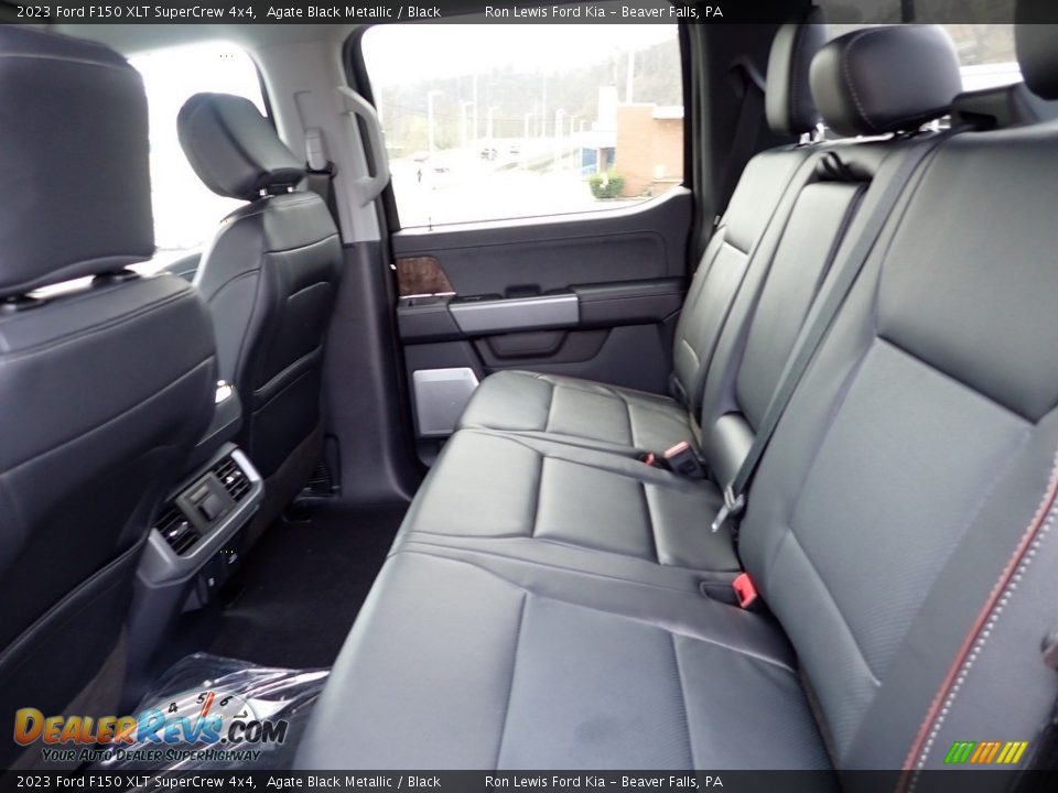 Rear Seat of 2023 Ford F150 XLT SuperCrew 4x4 Photo #12