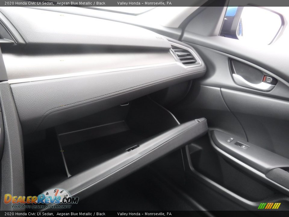2020 Honda Civic LX Sedan Aegean Blue Metallic / Black Photo #21